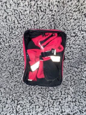 Pink and Black Reflective Dog Booties with Paw Logo